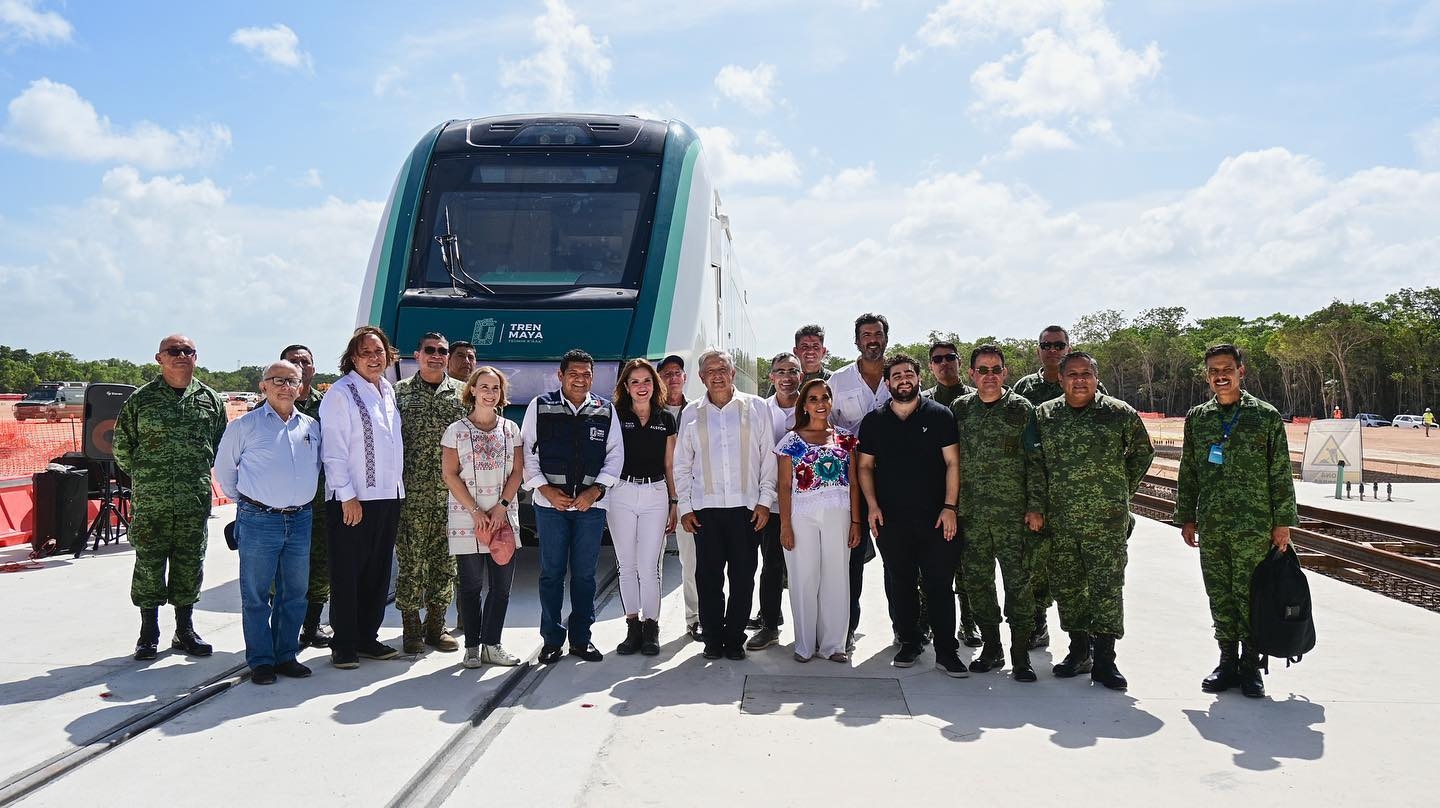 AMLO anuncia pruebas dinámicas del Tren Maya en septiembre