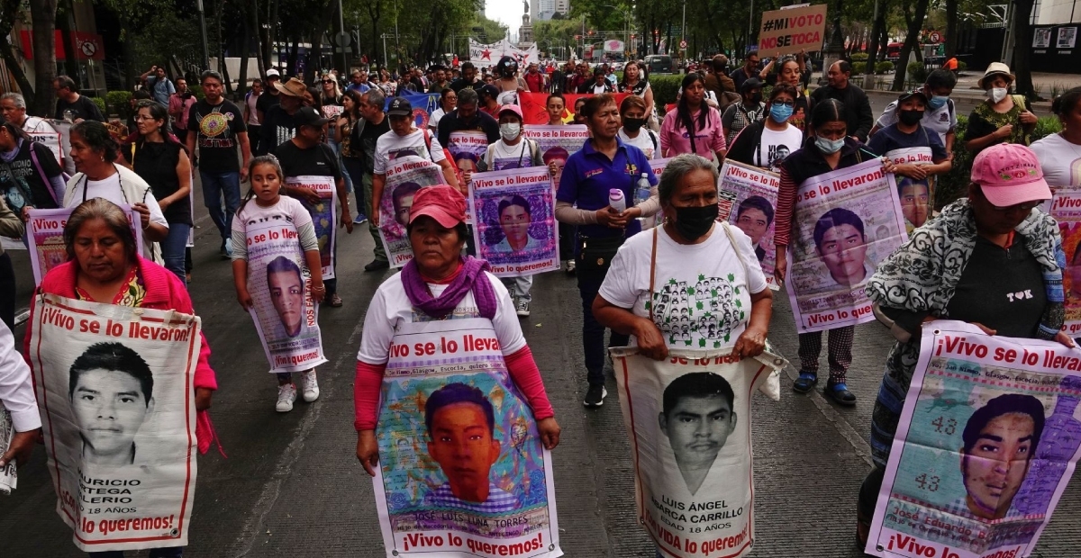 Este martes se realizará la marcha por los 9 años de la desaparición de los normalistas de Ayotzinapa