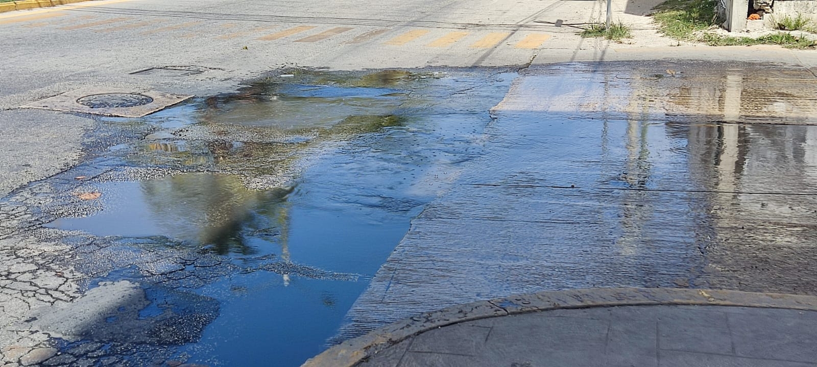 Exponen deficiencias de Aguakan en Playa del Carmen; continúan rebosando aguas negras