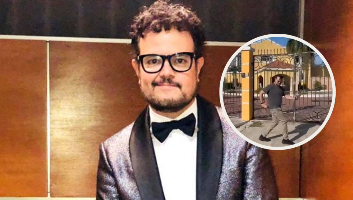 Aleks Syntek baila fuera de 'su casa amarilla' en Mérida