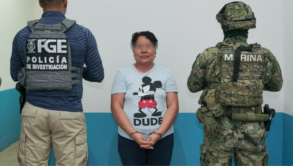 Yolanda 'N' fue detenida junto a su sicario identificado Pedro 'N'