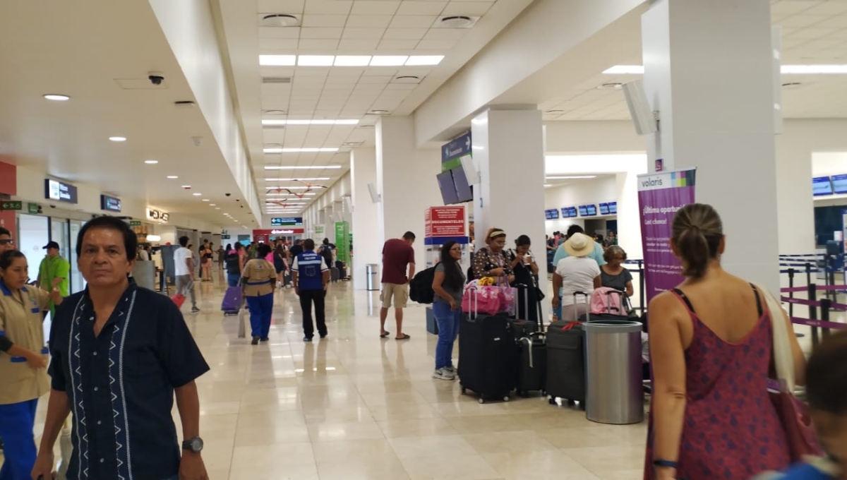 Aeropuerto de Mérida inicia jornada sin aglomeraciones y con vuelos adelantados este domingo