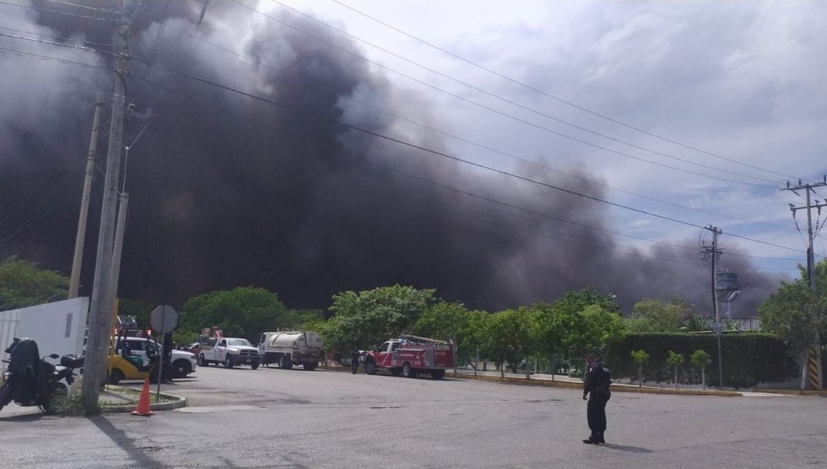 Simulacro causa incendio en seis bodegas en la vía Mérida-Progreso