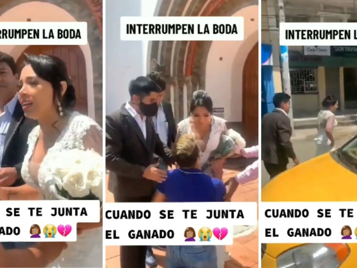 Ex se aparece en la iglesia para impedir boda y escapar con la novia: VIDEO