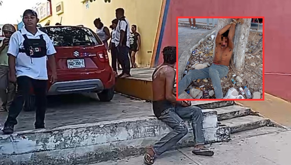 Intentan linchar a un presunto acosador en Kusamil en Cancún