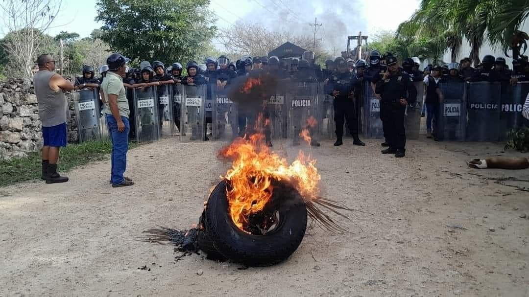 Bloqueo en Ixil: FGE Yucatán confirma aseguramiento de un terreno