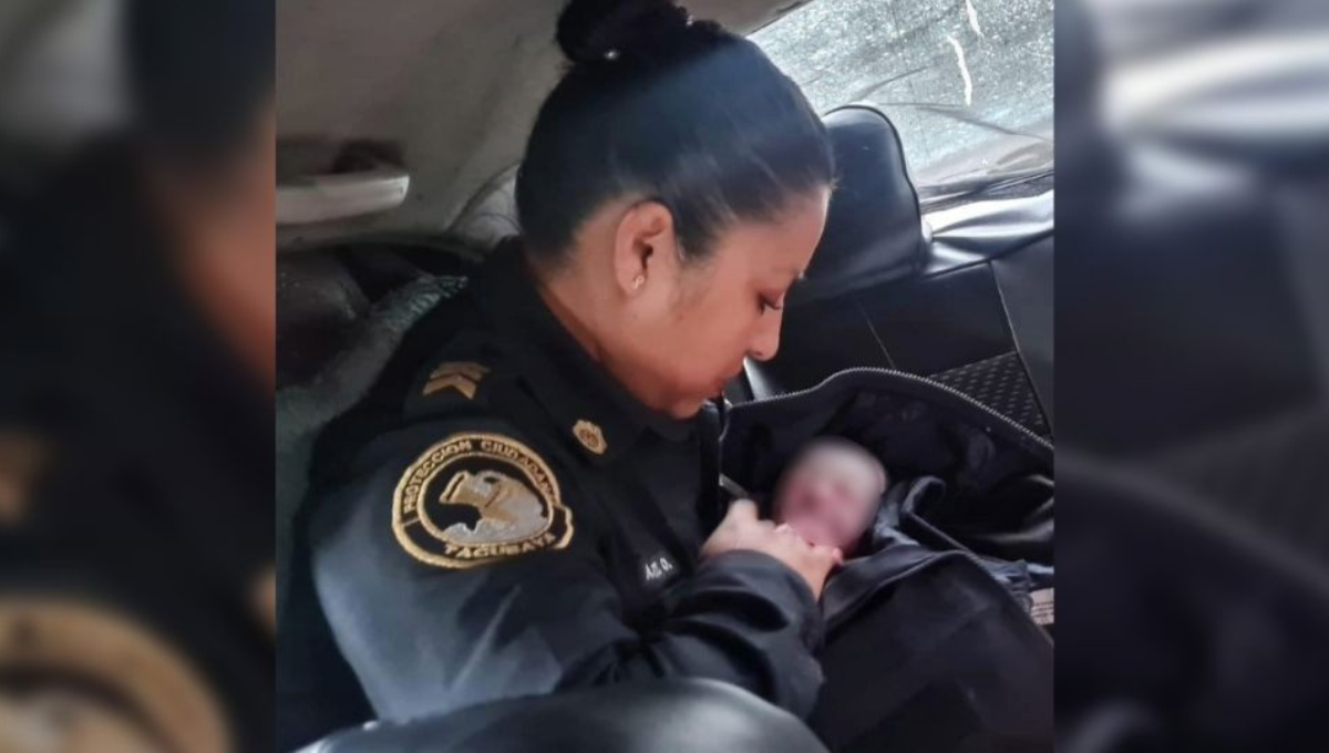 Mujer da a luz en las calles de la Ciudad de México; policías reciben al bebé