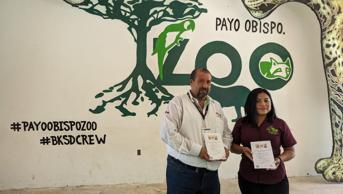 En Chetumal, cancelan estampilla postal por los 100 años del Zoológico de Chapultepec