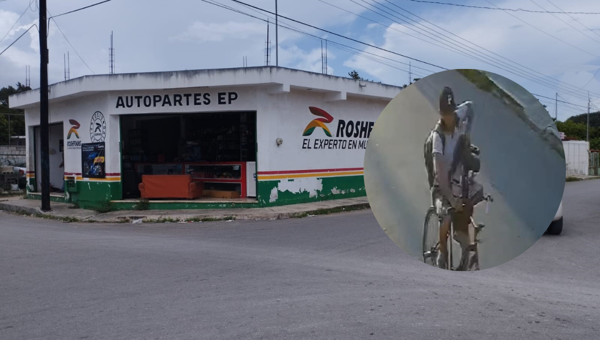 Exhiben a ladrón 'bicicletero' de autopartes en Tizimín: VIDEO