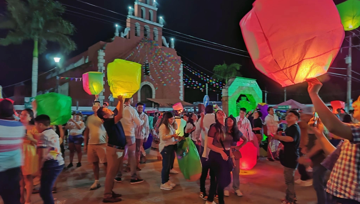 Festival del Globo Maya en Tahmek: Primer día de actividades supera los 10 mil visitantes