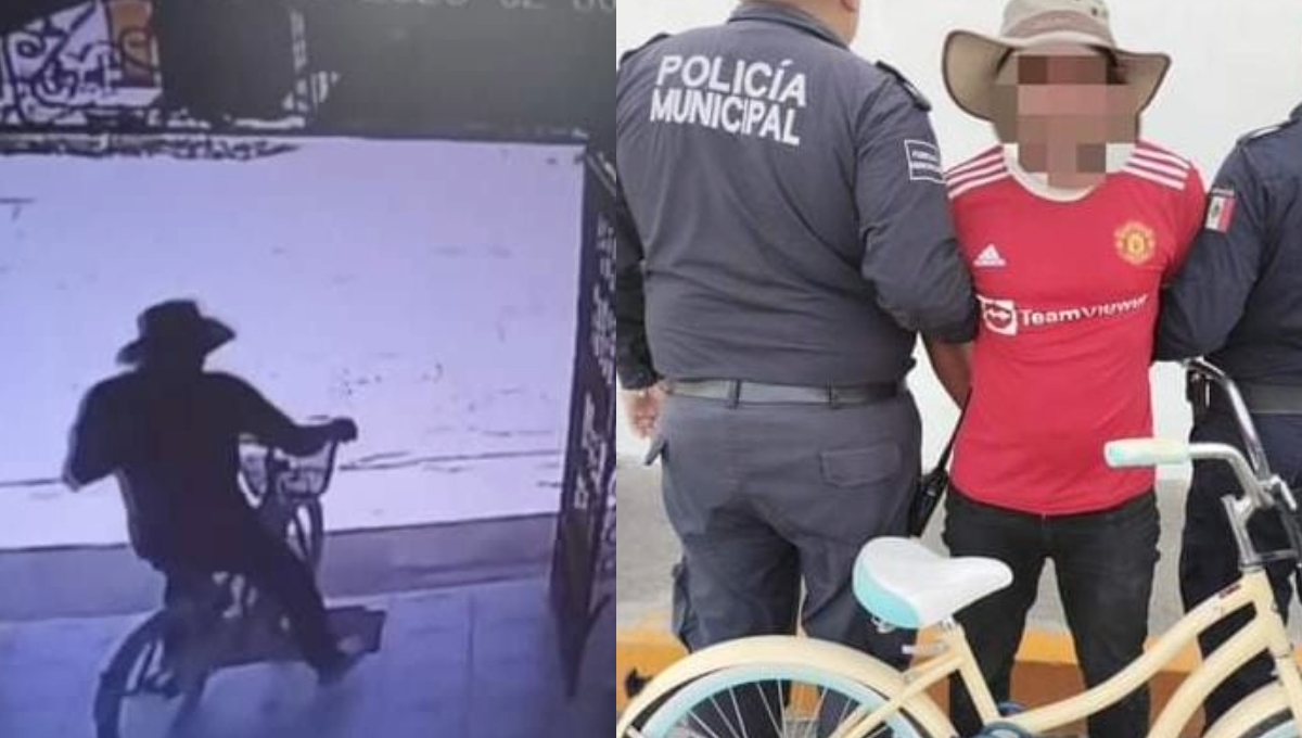 Captan a 'El Chocomil' robarse una bicicleta en el Centro de Progreso: VIDEO
