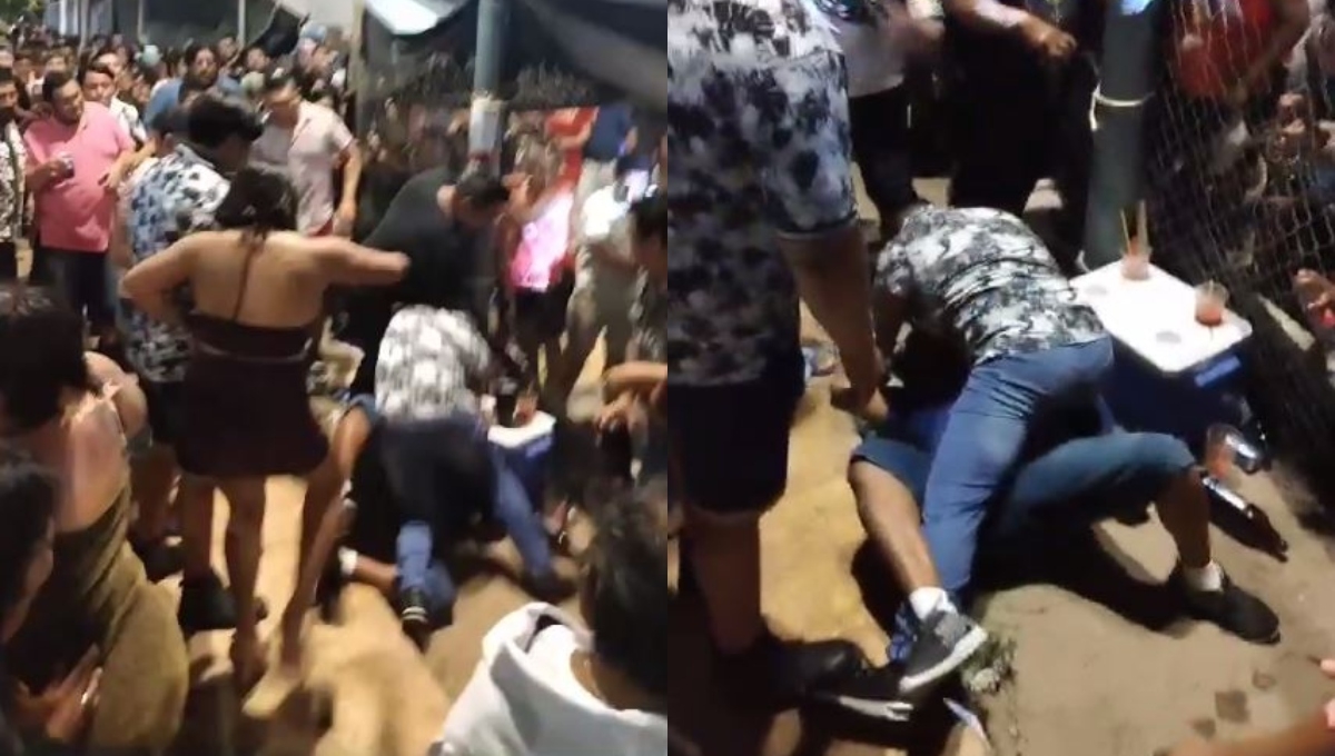 Hombres protagonizan una pelea durante un concierto de 'Paleto' en Chelem: VIDEO