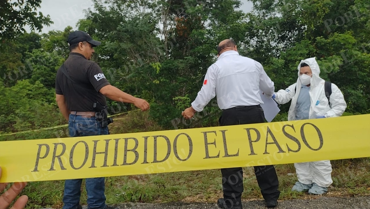 Hallan cuerpo en descomposición en una brecha en la vía Valladolid-Felipe Carrillo Puerto