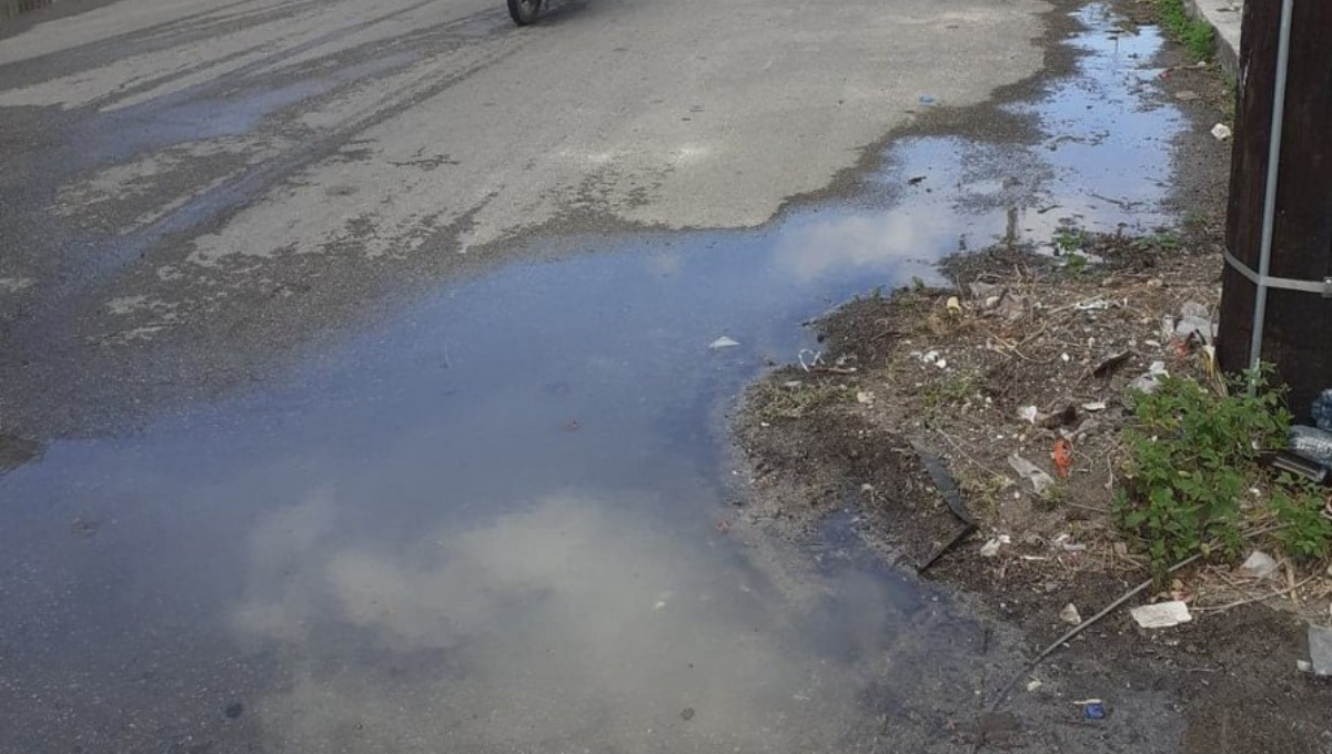 ¡Pestilencia! Aguas negras inundan calles de Cozumel; CAPA ignora las quejas
