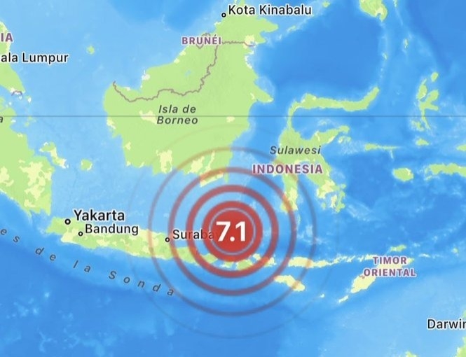 Terremoto de magnitud 7.1 sacude a Indonesia; Luisito Comunica reporta desde Bali