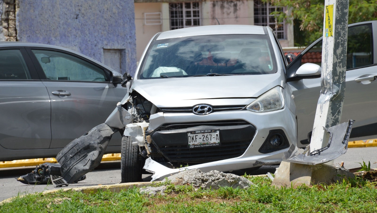El accidente dejó 45 mil pesos en daños materiales
