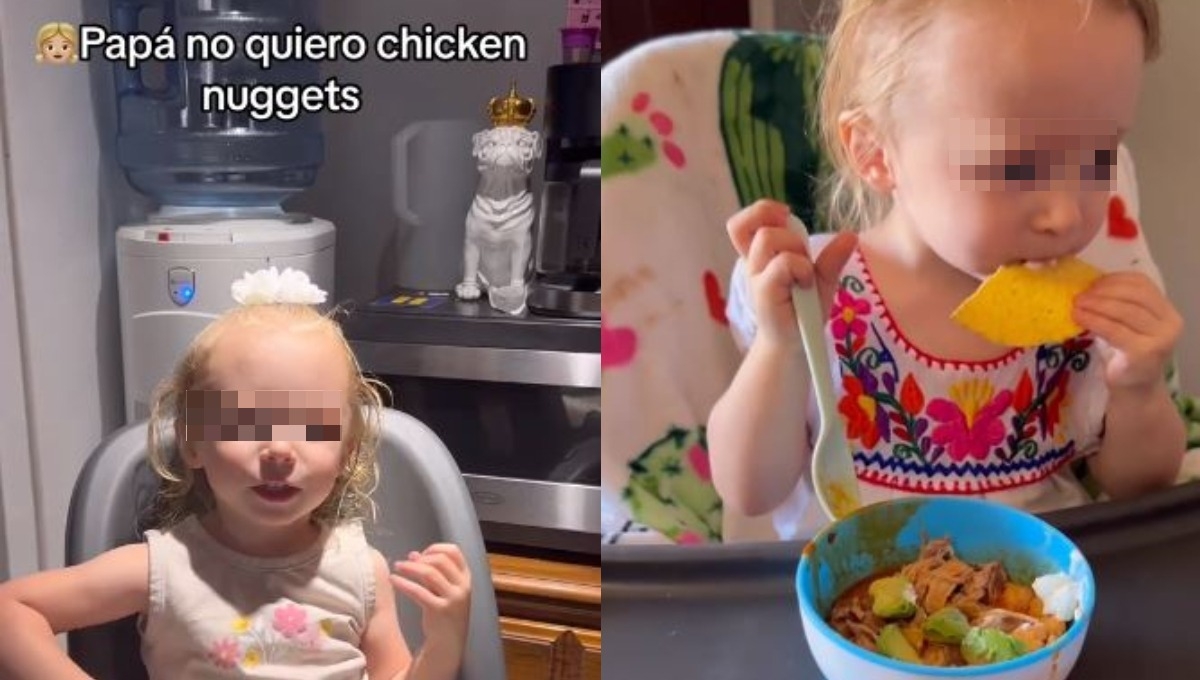 La niña prefirió un plato de pozole que nuggets de pollo