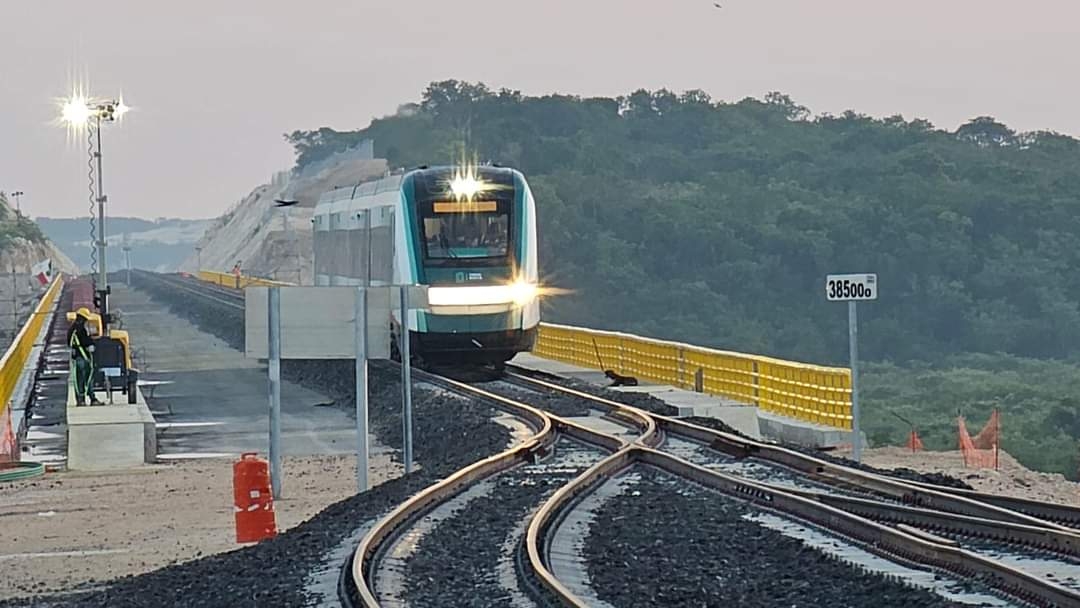 Tren Maya llega a Campeche previo al primer viaje de AMLO
