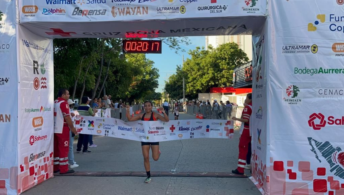 Atletas de Quintana Roo conquistan triunfos en la Carrera de la Cruz Roja en Cancún