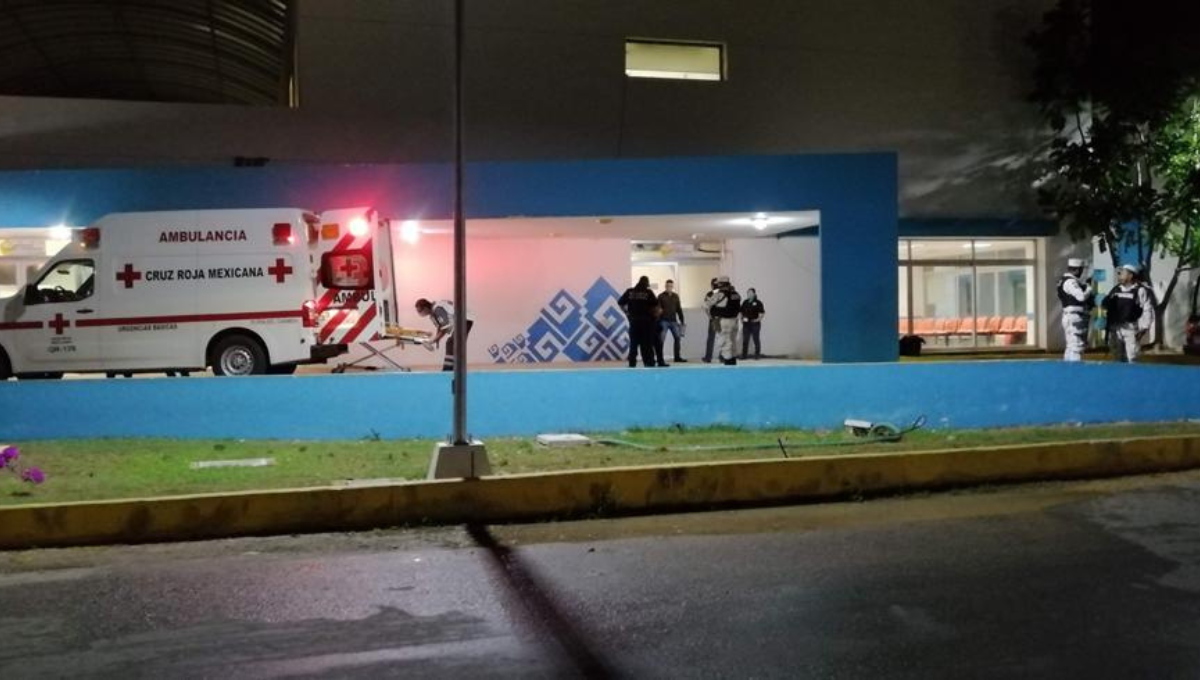La víctima es atendida en el Hospital General de Playa del Carmen