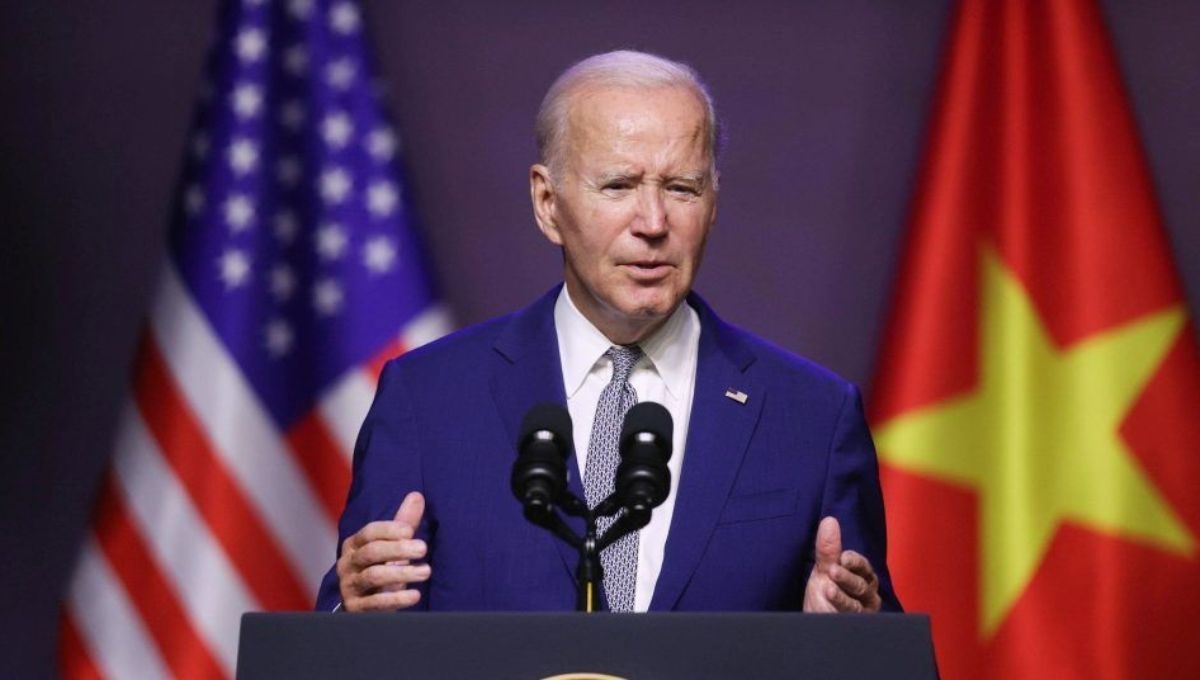 El presidente Joe Biden vivió un momento complicado durante una conferencia de prensa en Hanoi, Vietnam