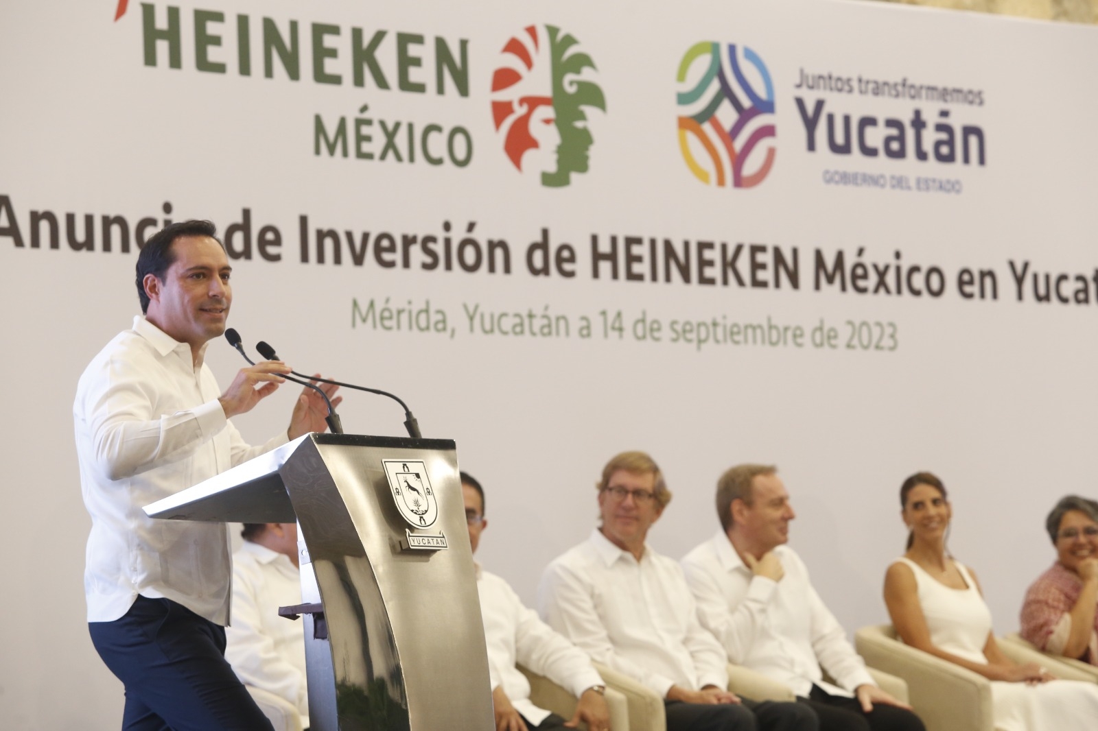 Mauricio Vila anuncia la construcción de una planta de Heineken México en Kanasín