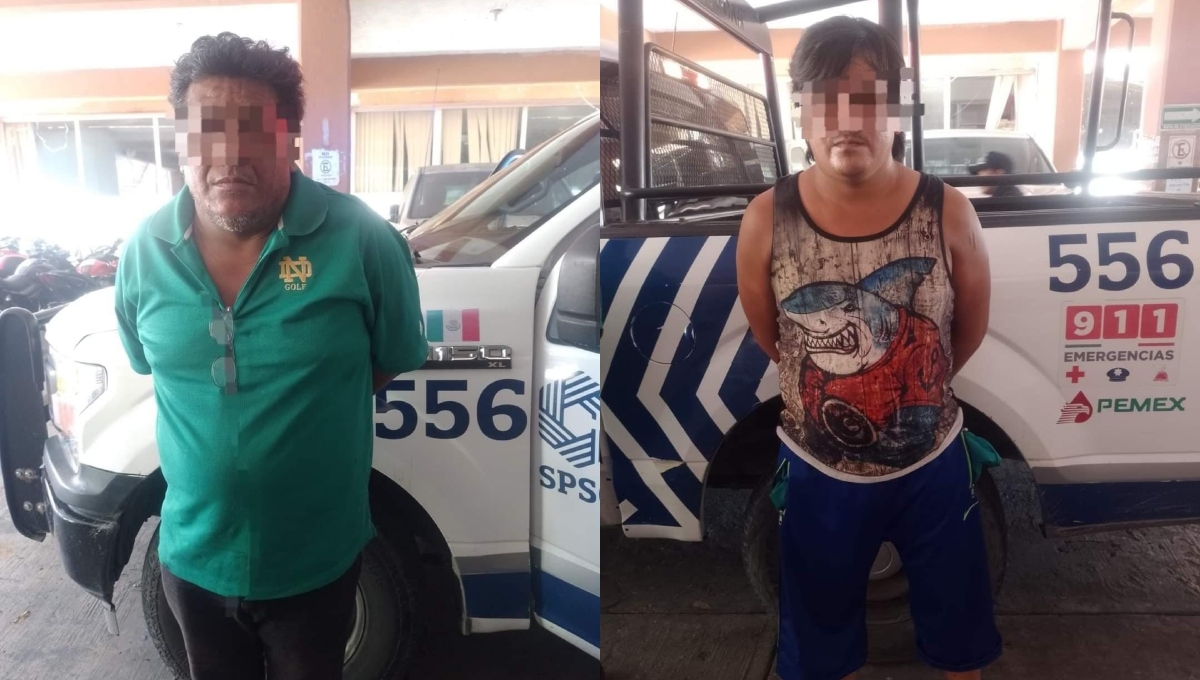 Detienen a dos hombres tras hallarles presunta cocaína en Ciudad del Carmen