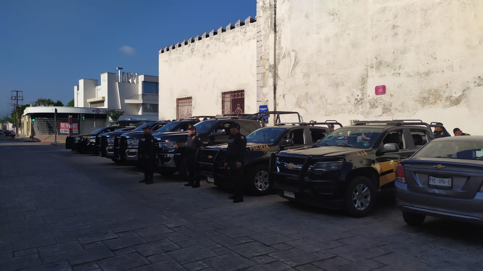 Autoridades se mantienen en distintos puntos del Centro de Mérida