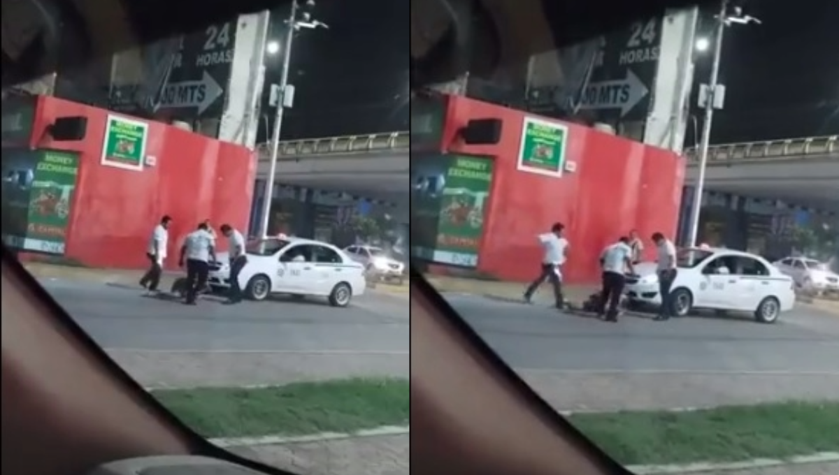 Taxistas de Playa del Carmen justifican golpiza a un hombre; fue por defender a una mujer, dicen