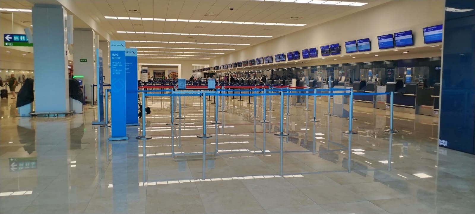 El aeropuerto de Mérida lució semivacío este sábado 16 de septiembre