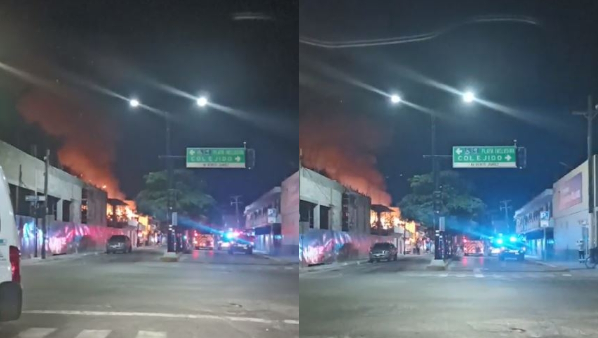 Fuego consume el bar 'La Pandemia' en Playa del Carmen; se presume fue provocado