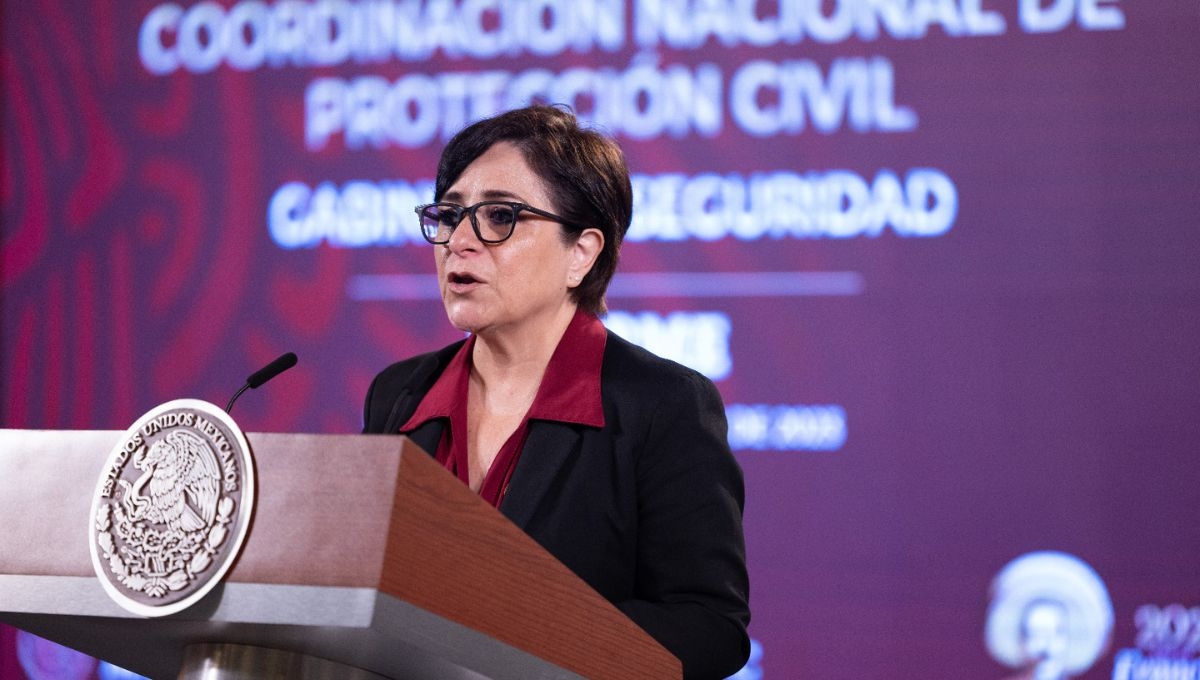 Laura Velázquez Alzúa, titular de la Coordinación Nacional de Protección Civil
