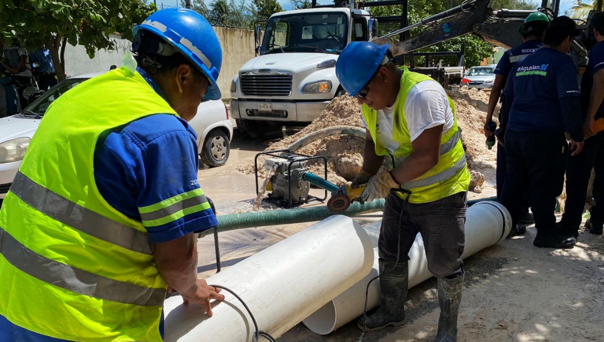 Isla Mujeres, sin agua; ruptura de un tubo paraliza servicio