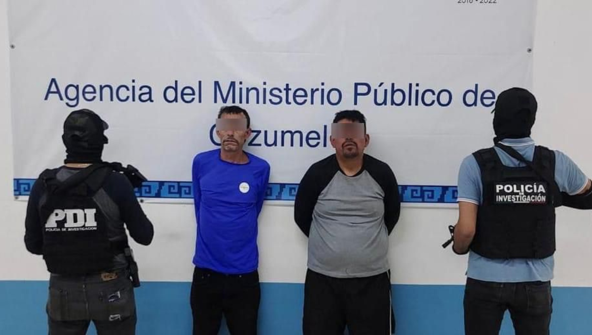 Detienen a dos presuntos homicidas en Cozumel con armas de fuego y droga