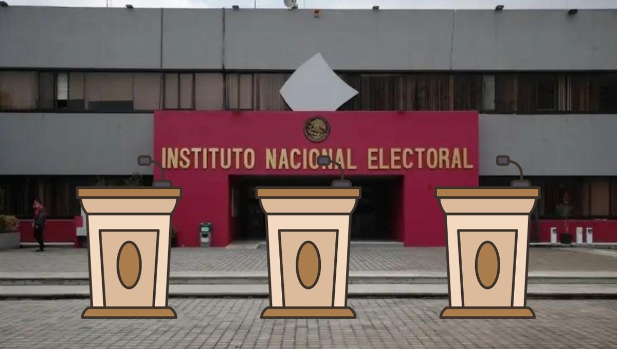 INE realizará 3 debates presidenciales previos a la elección de 2024