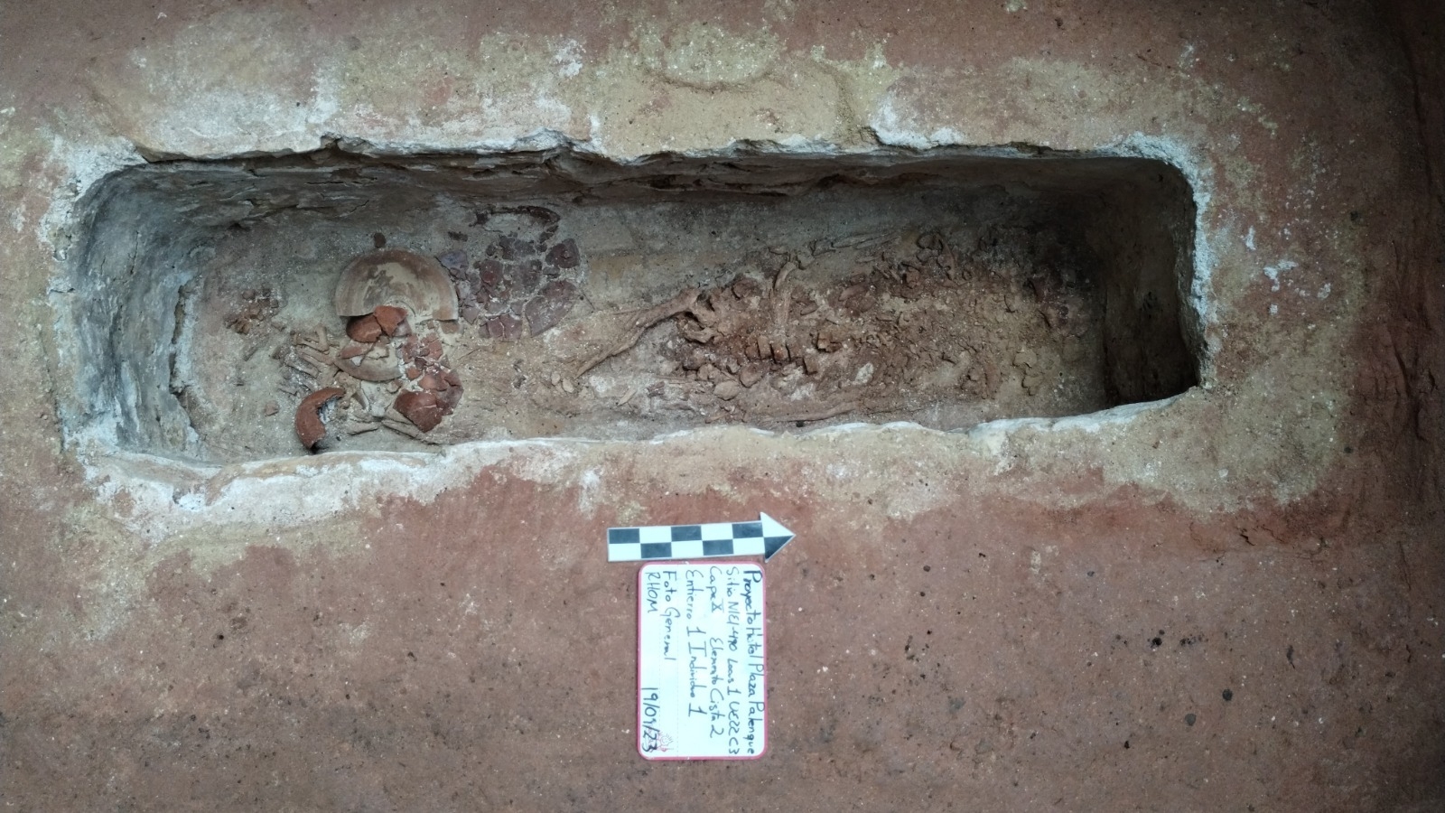 Descubren un entierro humano en la construcción del Hotel Tren Maya, en Palenque
