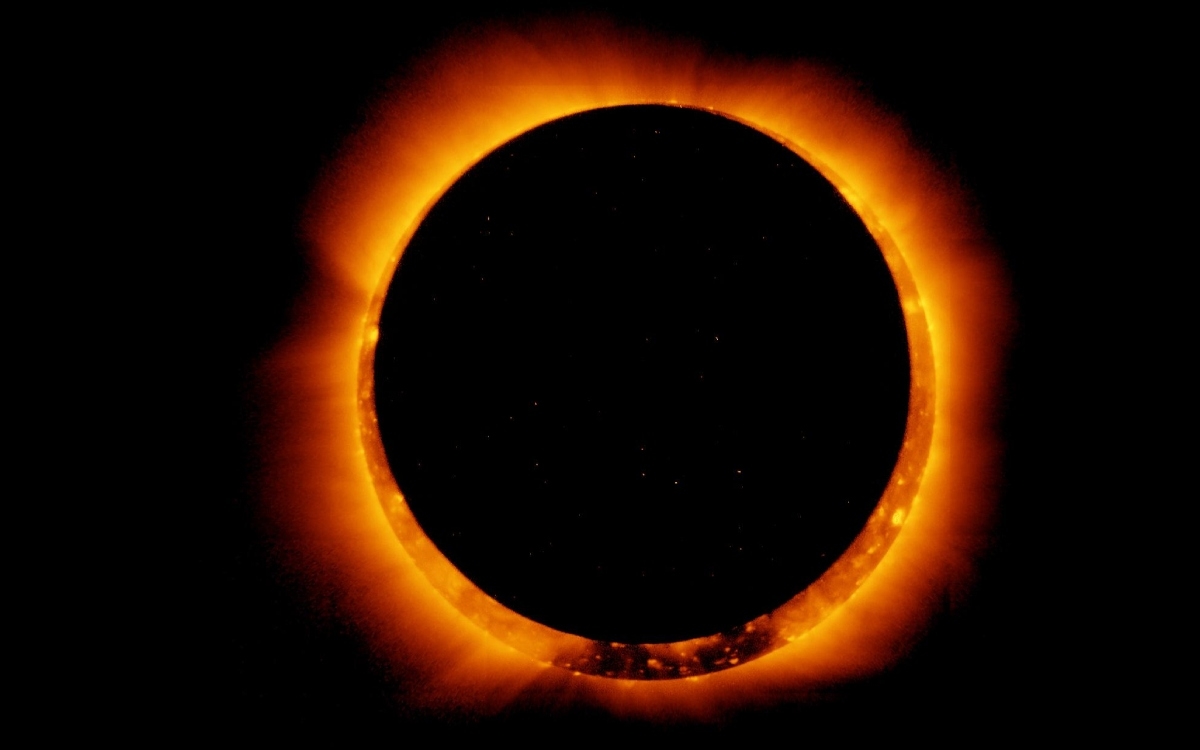 Anillo de fuego del eclipse solar 2023