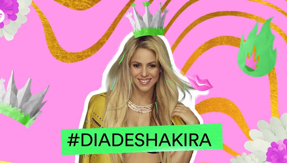 Sus fans y Spotify fueron los creadores del Día de Shakira. Foto: Especial