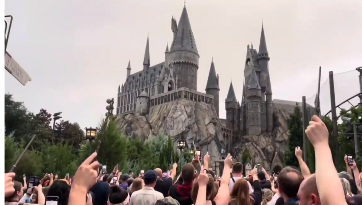 Desde el 'castillo de Hogwarts', fans realizan emotivo homenaje al actor Michael Gambon: VIDEO
