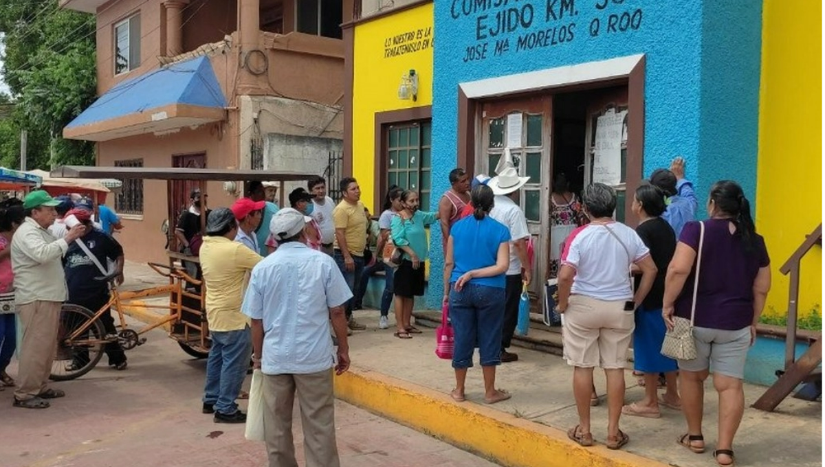 Por falta de RFC, ejidatarios del kilómetro 50 en Quintana Roo se quedan sin pago
