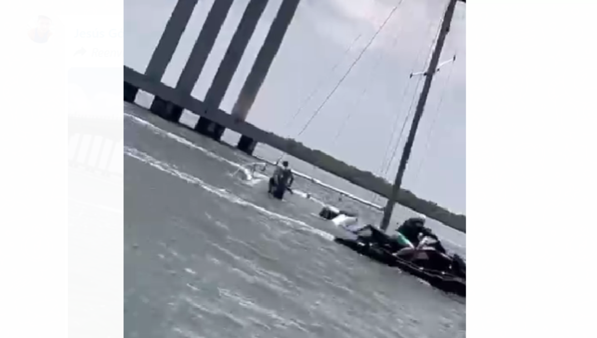 Un velero se hundió este domingo en las costas de Progreso