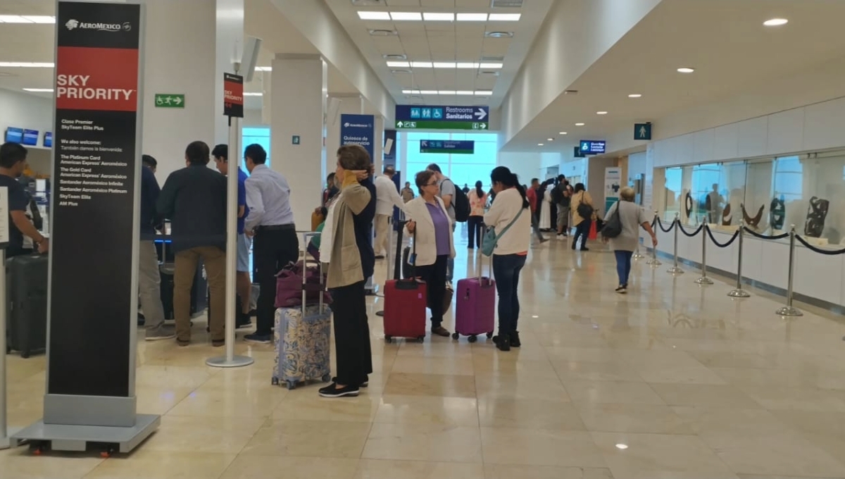 Vuelos de la CDMX llegan al aeropuerto de Mérida con una hora de adelanto este sábado