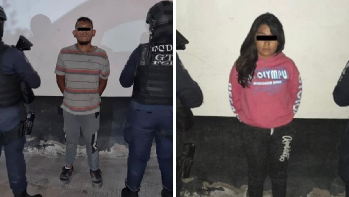 Detienen a pareja con armas de fuego y 400 dosis de droga en Guanajuato