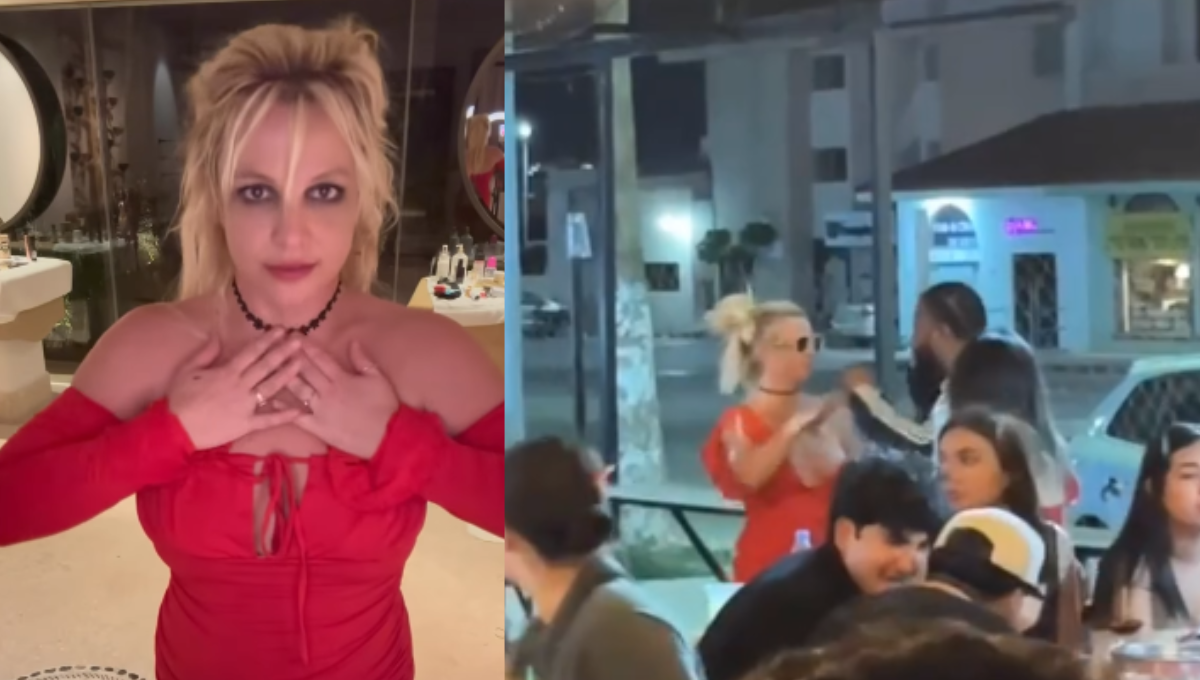 A ritmo de música de banda, Britney Spears sigue celebrando su divorcio en Los Cabos
