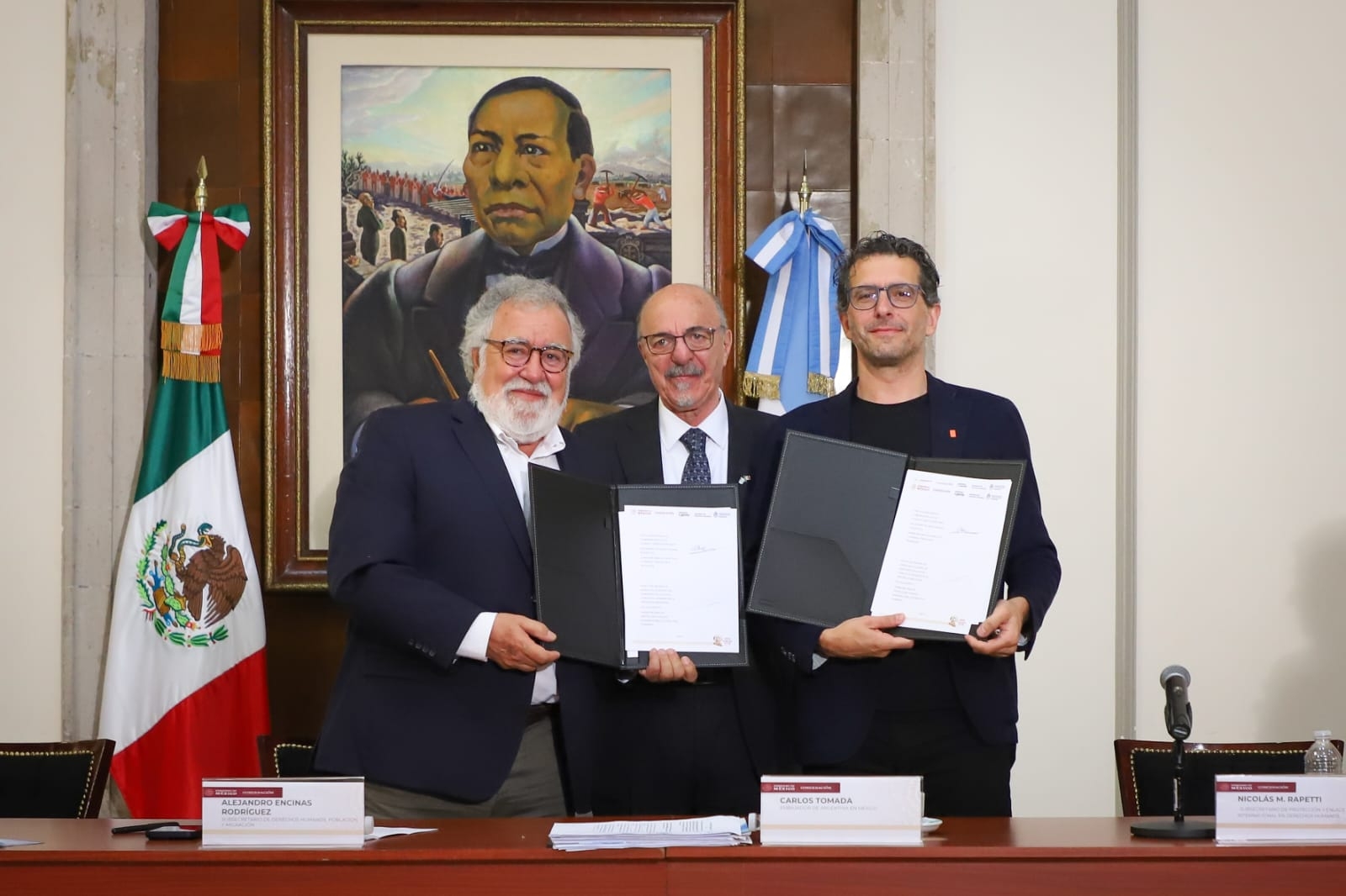 México y Argentina firman acuerdo en materia de Derechos Humanos