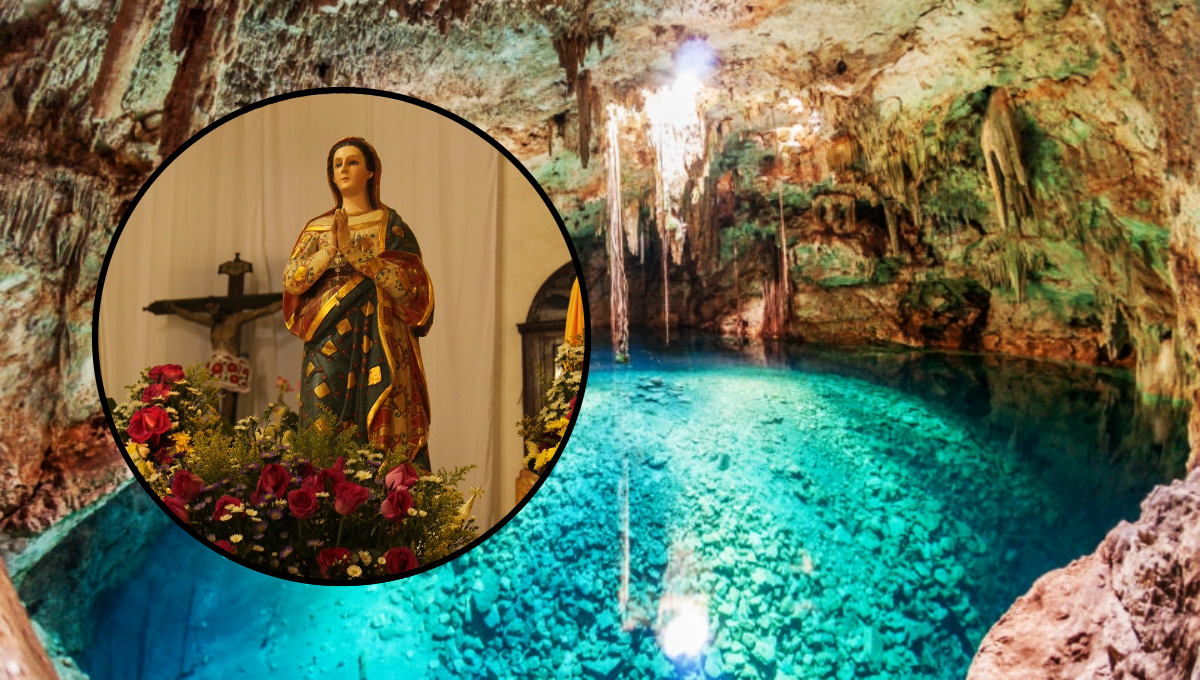 Virgen de la Natividad, la leyenda de la joven que el cielo tomó de un cenote de Yucatán