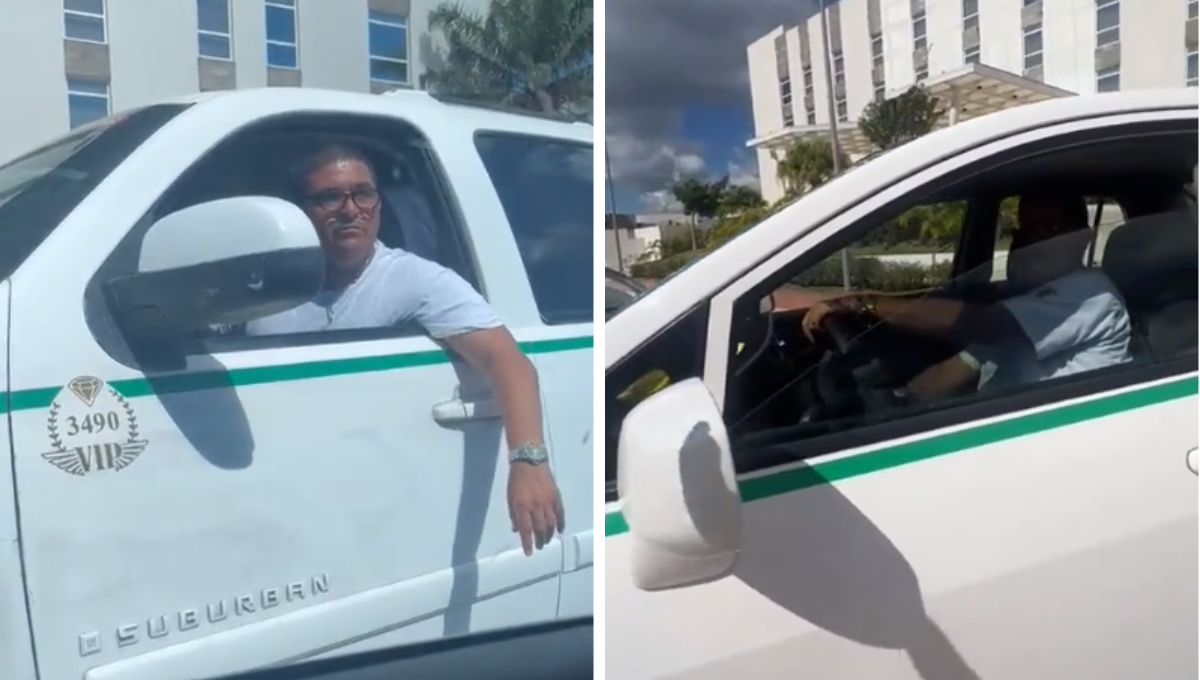 Exhiben a taxistas de Cancún por ataque a pasajeros de Uber: VIDEO