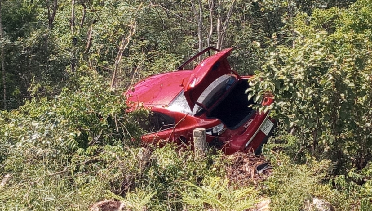 ¡Milagro en Yucatán! Hombre se salva de morir en aparatoso accidente en la vía Motul-Mérida