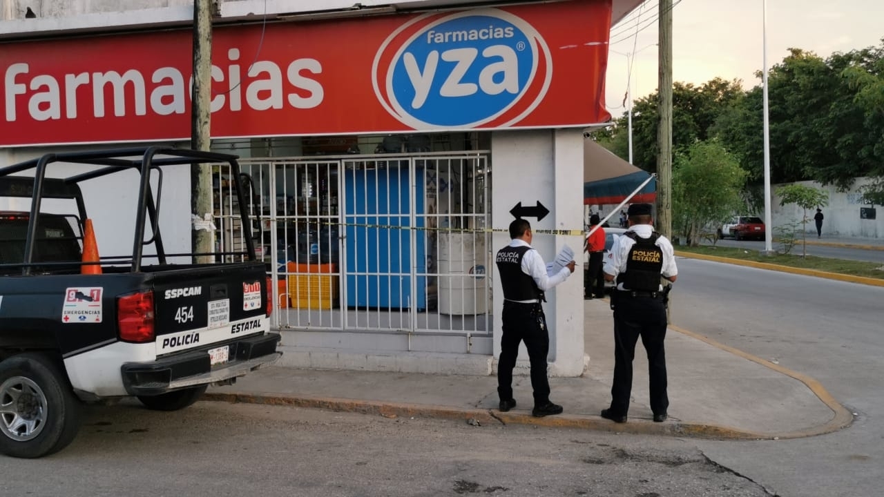 Roban dos mil pesos en el asalto a mano armada a una farmacia en Ciudad del Carmen
