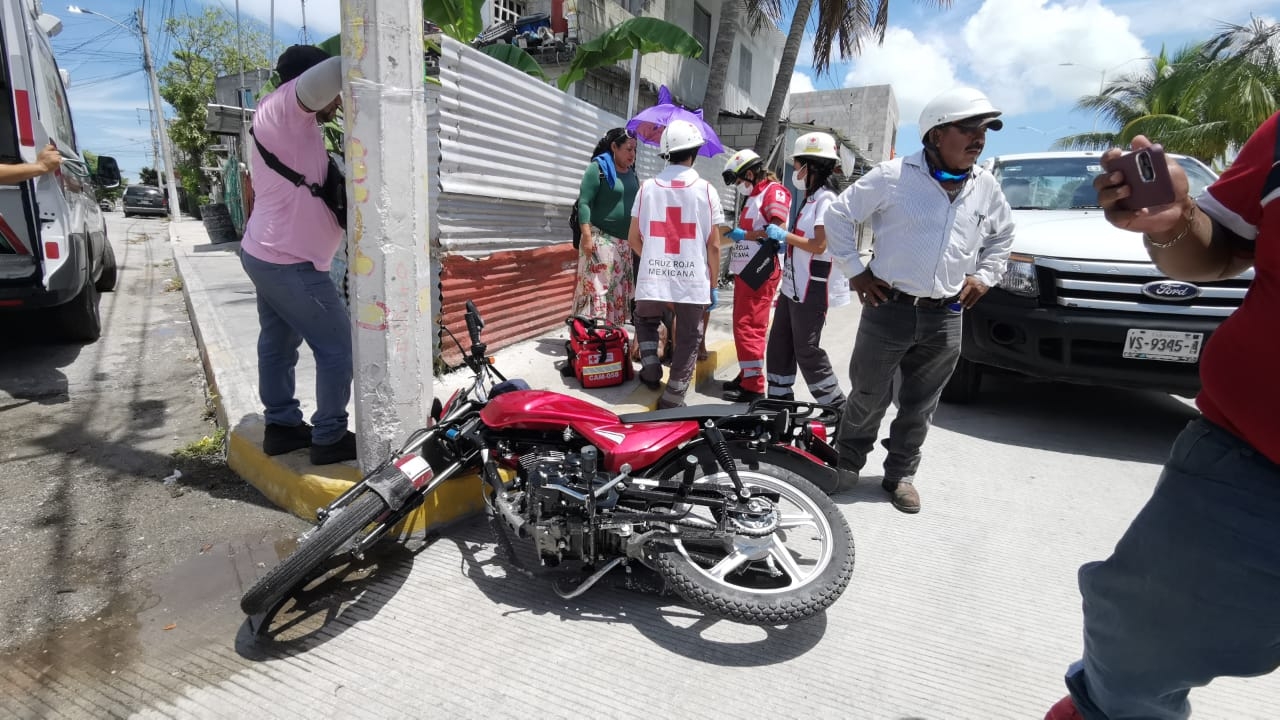 La motocicleta presentó daños materiales a dos días de salir de agencia